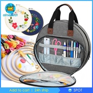 [Almencla1] Embroidery Project Bag Cross Stitch Bag for Cross Stitch Supplies Knitting