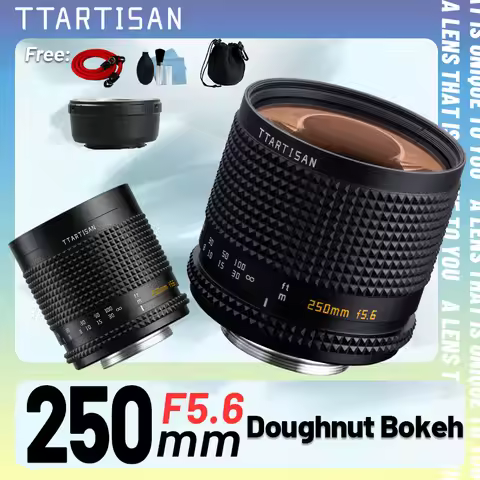 TTArtisan 250mm F5.6 Full-Frame Reflex Lens Donut Bokeh Manual Telephoto MF Lens for M42 mount adapt