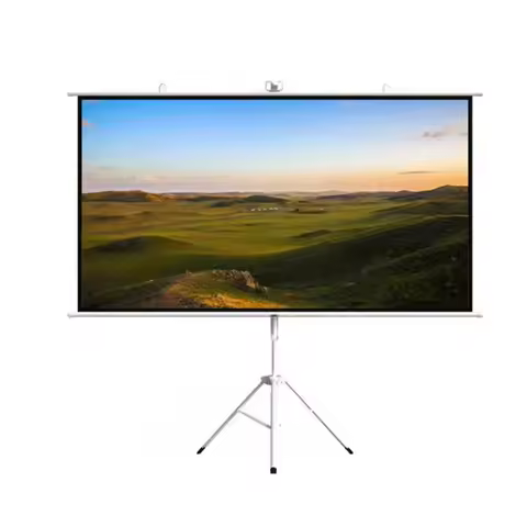 Projector Movie Screen with Stand White Anti-Light Alr 120 Inch Projector Tripod Screen for Outdoor 