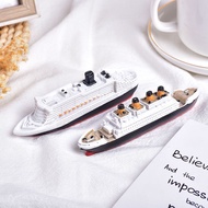 Sewing Titanic Model Ship Model Simulation Cargo Ship Sinking Fish Tank Landscaping Creative Ornamen