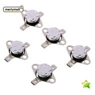 MERLYMALL 5pcs Thermostat, KSD301 Snap Disc Temperature Switch, Durable N.C Adjust Normally Closed 120°C/248°F Temperature Controller