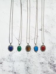 紅色石榴石項鍊天然寶石吊墜掛件