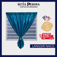 P7 Ready Made CurtainSiap Jahit Langsir,Langsir NAKO Moden, Tingkap Sekolah, Rumah Kampung Curtain Window Cheap&amp;Save 3