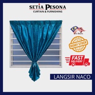 P7 Ready Made CurtainSiap Jahit Langsir,Langsir NAKO Moden, Tingkap Sekolah, Rumah Kampung Curtain W