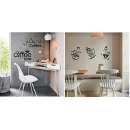 Ading Wall Sticker Coffee Quotes Shop Coffee Wall Stickers 02