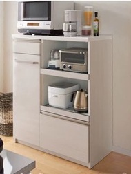 餐邊櫃簡約茶水櫃-櫥櫃儲物櫃鋁合金拉手廚房置物靠牆櫃子收納(T6894)