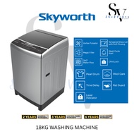[SABAH ONLY] SKYWORTH T18L17NP 18KG TOP LOAD WASHING MACHINE
