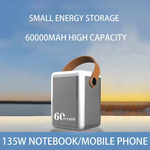 Portable Power Banks Power Station 60000mah 90000mah 120000mah Laptop Power Bank 2025 Hot 135W Pd Ou