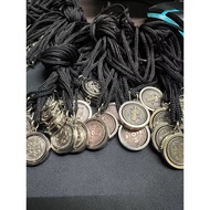 PRICE 25 pcs BENEDICTINE MEDAL Rotating Necklace