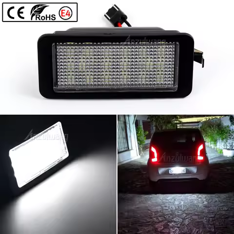 1Piece LED License Number Plate Light Lamp For VW up!/e-up! Skoda Citigo/E-Citigo Seat Mii/e-Mii Ibi