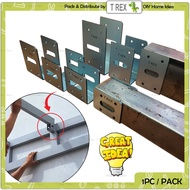 T Rex DIY C Channel Hollow Tube Side Rail Connector U Bracket Welding / Braket U untuk Hollow Tiub