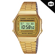 Casio Standard Digital Gold Stainless Steel Strap Watch A168WG-9W