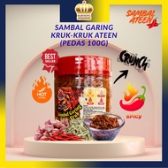 Original Sambal Garing Kruk Kruk Ateen (Pedas) (100g) by Ateen Kitchen
