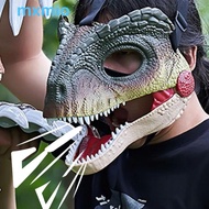 MXMIO Dinosaur Mask Headwear, 3D Dinosaur Claws Movable Mouth 3D Dinosaur Mask, Realistic Lifelike B