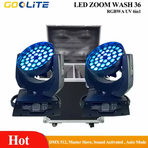 Zoom Wash Led 36x18w Rgbwauv 6in1 Moving Head Light Lyre Wash Zoom 36x18w Rgbwauv 6in1 Moving Head W