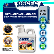 OSCEC® Mechanician Hand Gel 1 Litre Foreman Hand Gel Mechanical Technician Industrial Hand Gel Degreaser Heavy Duty Engine Oil Hand Wash Cleaner