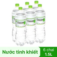 6 chai nước tinh khiết Dasani 1.5 lít