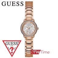 (ผ่อนชำระ สูงสุด 10 เดือน) Guess GEM HORLOGE นาฬิกาข้อมือผู้หญิง สายสแตนเลส รุ่น GW0028L3 (สีโรสโกลด