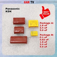 Value Set Panasonic/KDK 0.1uF 0.82uF 1.8uF 2.4uF 5uF Ceiling Fan PCB BM Capacitor Condenser GANTV