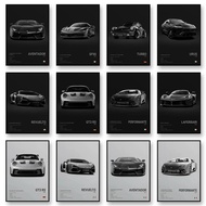 Famous Car GT3 RS TURBO SF90 Canvas Wall Art Print Poster URUS AVENTADOR REVUELTO Decorative Mural H