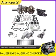 Engine Parts Rebuild Kit Crankshaft Pump Fit 3.0 L 3.0 T V6 Diesel EXN EXF VM23D For Jeep Chrysler R
