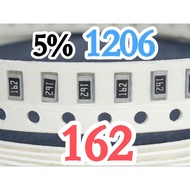 10pcs Chip resistor smd 162 1K6 5% size 1206 3216 1.6Kohm 1.6 Kohm 1.6K ohm 1.6Kohm 1.6 Kohm 1.6K oh