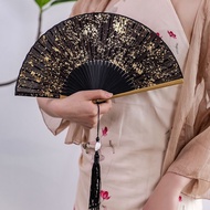 Fan Folding Fan Gold Silver Chinese Style Ancient Style Dance Fan Chinese Style Chinese Style Fan Da