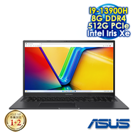 ASUS Vivobook 17X K3704VA-0052K13900H 搖滾黑 17.3吋筆電 (FHD IPS/Intel i9-13900H/8G DDR4/512G PCIE SSD/WIN 11)
