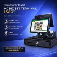 Terminal 15:10 Mesin Cashier Digital POS System Terminal Android Printer Cash Drawer E Invoice LHDN