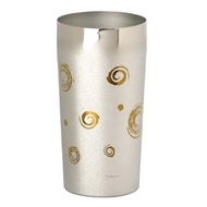 【日本製 Horie】鈦愛生活系列-純鈦抗菌極致雙層杯-渦卷