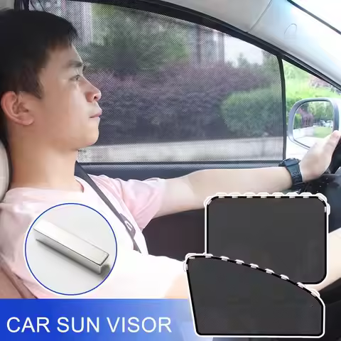Magnetic Car Sun Visor Sun Shade Window Curtain UV Protection Car Curtain Car Window Sunshade Side W