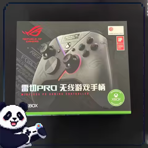 Rog Raikiri Wireless Game Controller 2-Inch Oled Tri-Mode Two-Stage Trigger Four Back Button Pc/Desk