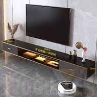 Tv Console Rock Board Hanging Wall Mounted Tv Cabinet Modern Simple Light Luxury Tea Table Combination Small