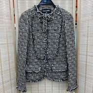 Chanel香奈兒達拉斯西部牛仔蝴蝶結星星扣秀款外套 絕美馬賽克 34碼