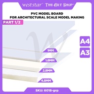 [Weststar] (1/2) A4, A3 PVC Model Board , Modelling board | For Architectural Model Making (PART1/2)