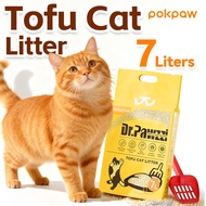 Pokpaw Tofu Cat Litter 7L/2.5kg Pasir Kucing Murah Control Odor