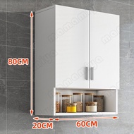 HI ตู้เก็บของ ตู้เก็บของติดผนัง120/90/80/60CM ตู้เก็บของอเนกประสงค์ ตู้แขวนครัว ตู้แขวน เข้ากับทุกมุมของบ้าน wall mounted cabinets