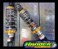 MOTORCYCLE 2PCS SET MHR RACING 270MM YAMAHA / NOUVO / AEROX / NMAX LOWRED REAR SUSPENSION SHOCK ABSO