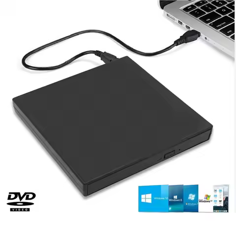 USB 3.0 External CD Burner Optical Drive RW CD DVD-ROM Burner Player Writer Reader Player Portable D