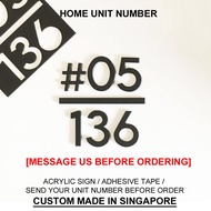 HT3 LM - HDB Unit Number, Condo Number, Address Sign, House Number, Home Number, Door Sign