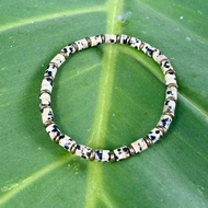 Dalmatian Jasper Bracelet Cylindrical Shape