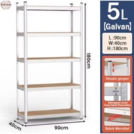 (PRELOVED)  Adjustable Metal Shelf Boltless Rack Heavy Duty Kitchen Store Warehouse Storage Rack Rak