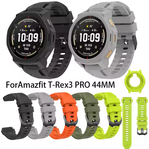 Silicone WatchStrap For Amazfit T-Rex 3 Pro 44mm Smart Watch Band Bracelet Wristband For Amazfit T R