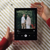 客製化情侶照片 spotify歌曲亞克力相框 情人節禮物 結婚週年生日