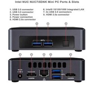 Intel  NUC7i5D 迷你電腦 i5-7300U/8GB/256GB NVMe WiFi 藍芽 雙HDMI 4K