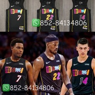 👏#22 jimmy butler 占美畢拿 MIA Miami Heat 22賽季 City Edition NBA jersey 波衫 城市版 籃球 球衣💎紫鑽商家💎 所有衫款/球員/號碼全齊。有