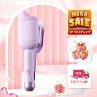 Hippie Water Wave Curly Hair Curler 36mm 3 Heat Modes, Built-in Ion to Protect Damaged Hair - Sweet