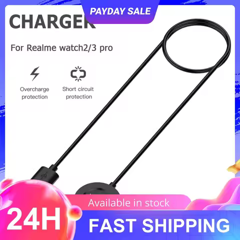 1m Charger Dock Cord Accessories USB Charger Adapter Cord Replacement Smart Watch Parts for Realme W