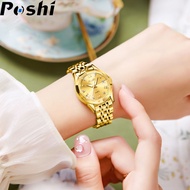 ♞,♘POSHI Watch For Woman Waterproof Original Automatic Calendar Women Watch Quartz Analog Relo With