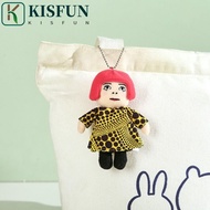 KISFUN Humanoid Polka Dot Keychain, Portable art YAYOI KUSAMA key chain, Cultural symbol Anti-lost W